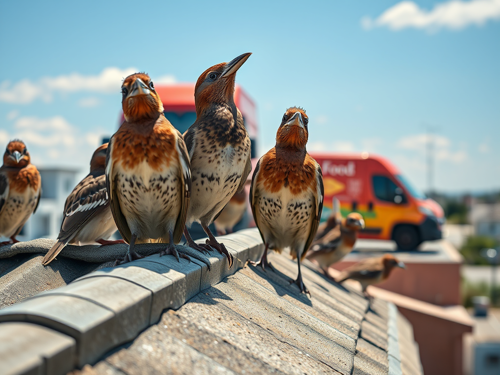 Awaiting the grocery&nbsp;van